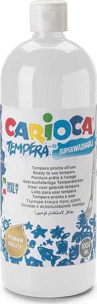 Carıoca Tempera Beyaz Guaj Boya 1000 Ml 40430/01