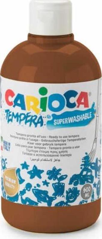 Carıoca Tempera Kahverengi Yıkanabilir Suluboya 500Ml 40427/06