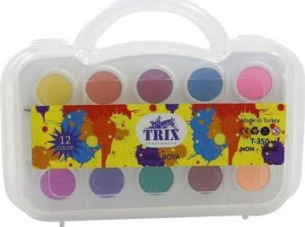 Trix 12 Renk Çantalı Suluboya T-350
