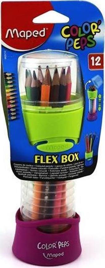 Maped 683212 12 Renk Kuru Boya Flex Box