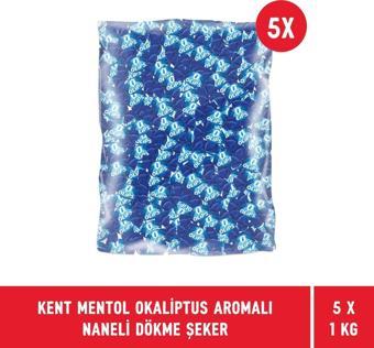 Kent Mentol Okaliptus Aromalı Dökme Bayram Şekeri 1 kg - 5 Adet