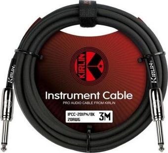 KIRLIN IPCC-201PN-3M-BK / 1/4\" MONO PLUG