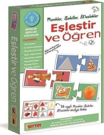 DiyToy Meslekler Renkler Eğitici Oyun