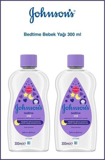 Johnson's Bed Time Baby Oil Mor 300ml X2