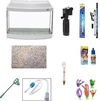 Kanki Pet 50 Cm Lüks Beyaz Bombeli Full Hazır Set