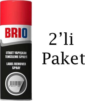 Brio Etiket Yapışkan Temizleme Spreyi Etiket Sökücü Sprey 200 Ml 2 Adet