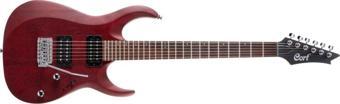 Cort X100 Opbc Elektro Gitar Open Pore Black Cherry (Hh)