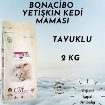 Bonacibo Adult Cat Tavuklu Yetişkin Kedi Maması 2 Kg