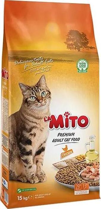 Mito Premium Tavuk Etli Yetişkin Kedi Maması (15 kg)