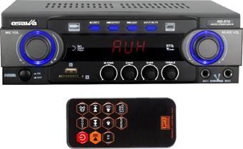 OSAWA HD-510 2X50 WATT 220V/12V GİRİŞ USB-SD -BT-UK TRAFOSUZ 2 MİK GİRİŞLİ STEREO ANFİ