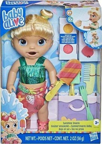 Baby Alive Bebeğimle Yaz Eğlencesi Sarışın Oyun Seti