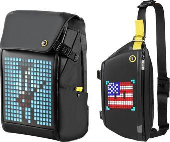 Divoom Pixoo Backpack-M ve Slingbag Led Çanta Seti