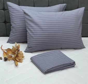 Komfort Home Battal Boy Lüx Otel Tipi Kolay Ütülenebilir Polycotton Saten Nevresim Seti - KOYU GRİ