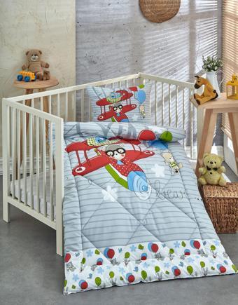 Komfort Home Ranforce Bebek Yorgan Seti %100 Pamuk / V12