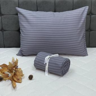 Komfort Home Tek Kişilik Lüx Otel Tipi Kolay Ütülenebilir Polycotton Saten Çarşaf Seti - KOYU GRİ