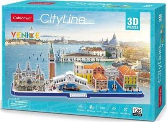 CubicFun 3D Puzzle City Line Venedik İtalya 3D Puzzle