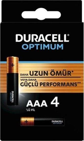 Duracell Optimum İnce Kalem 4lü AAA