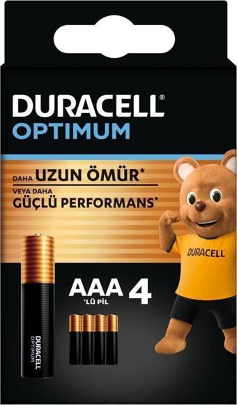 Duracell Optimum İnce Kalem 4lü AAA