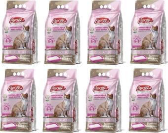 Energy Bentonit Kedi Kumu Bebek Pudrası Kokulu 5 Lt - 8 Paket - Toplam 40 Lt