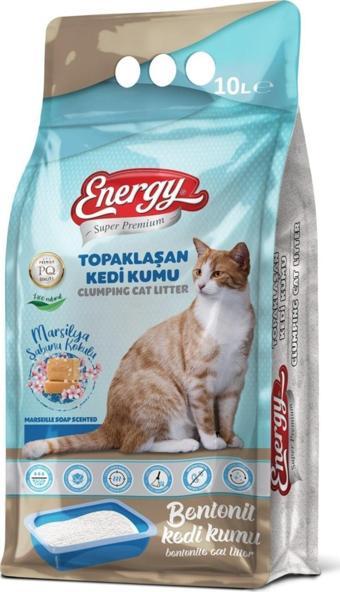 Energy Bentonit Kedi Kumu Marsilya Sabunu Kokulu 10 Lt