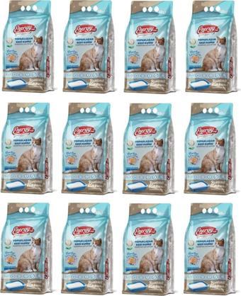 Energy Bentonit Kedi Kumu Marsilya Sabunu Kokulu 10 Lt - 12 Paket - Toplam 120 Lt