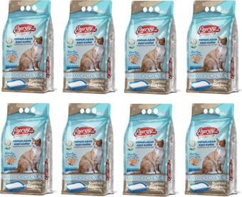 Energy Bentonit Kedi Kumu Marsilya Sabunu Kokulu 10 Lt - 8 Paket - Toplam 80 Lt