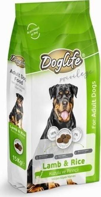 DOGLİFE KUZUETLİ YETİŞKİN KÖPEK MAMASI 15KG