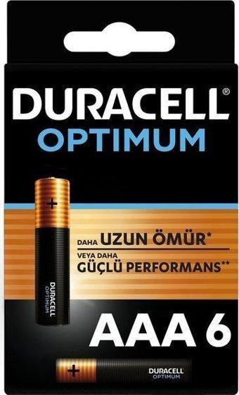 Duracell Optimum İnce Kalem 6'lı AAA