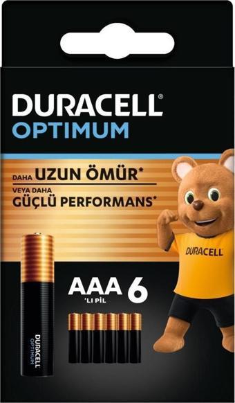 Duracell Optimum İnce Kalem 6'lı AAA