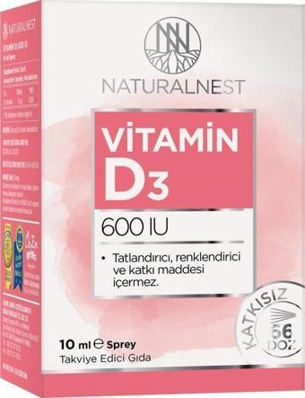 Naturalnest D3 600 Iu 10 Ml