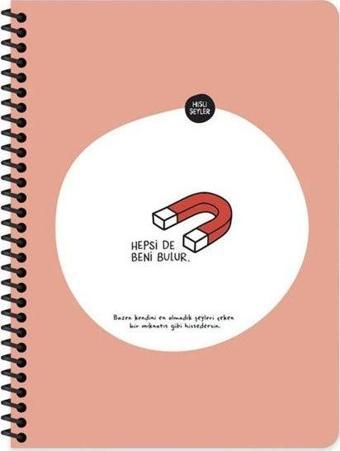 Hisli Şeyler 80 Yaprak Kareli Defter - Hepsi De Beni Bulur