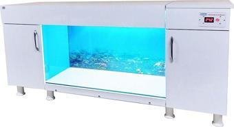 Kanki Pet 160 Cm Yan Sumplı Beyaz Tv Ünitesi Akvaryum sehpası 160 cm