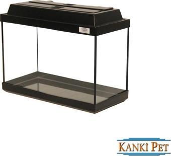 Kanki Pet 50 Cm Akvaryum Tam Kapaklı Düz Siyah Sehpa50 cm