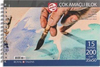 Talens 35 x 50 Spiralli Çok Amaçlı Blok 15 Yaprak