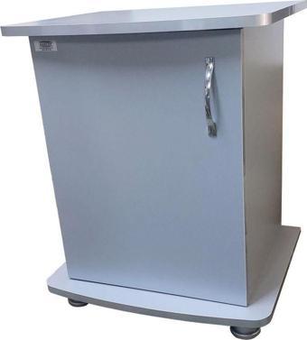 Kanki Pet 52 Cm Mdf Ithal Oval Gri Akvaryum Sehpası 52 X 45 X67 Cm