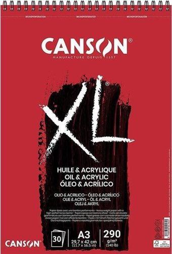 Canson XL  A3 Yağlı Boya Ve Akrilik Spiralli Blok - 400110402