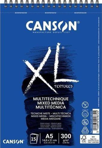 Canson XL A5 Çok Amaçlı Spiralli Blok - 200001872