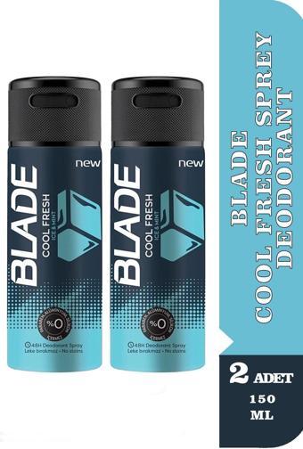 Blade Cool Fresh Sprey Deodorant 150 ml 2 Adet