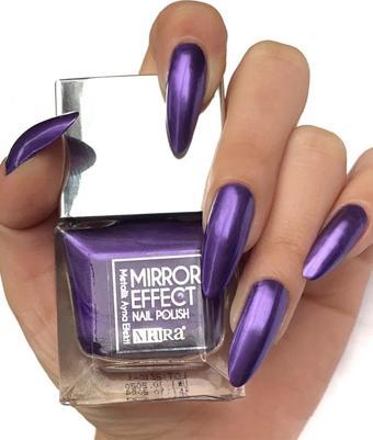 Mara Mirror Effect Nail Polish Purple Metalik Ayna Efektli Oje 15 ml