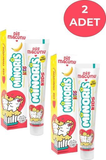 Minoris Kids Çocuk Diş Macunu Florürsüz Sülfatsız 75 ml X 2 ADET