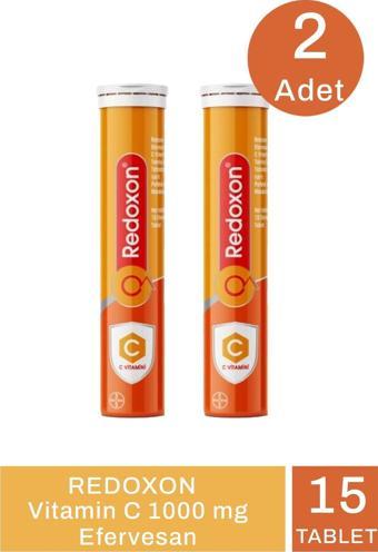 Redoxon Vitamin C 1000 mg Efervesan 15 Tablet 2 Adet