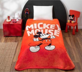 Taç Lisanslı Battaniye Mickey Mouse Classic Red Tek Kişilik