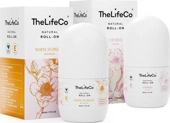 TheLifeCo Doğal Roll-on Deodorant White Flowers 60ml + Roll-on Deodorant Cherish 60ml