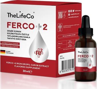 TheLifeCo Ferco +2 Değerlikli Demir Damlası 30 ml