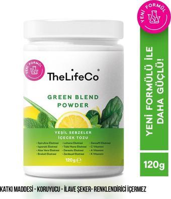 TheLifeCo Green Blend - Yeşil Sebzeler İçecek Tozu 120 g