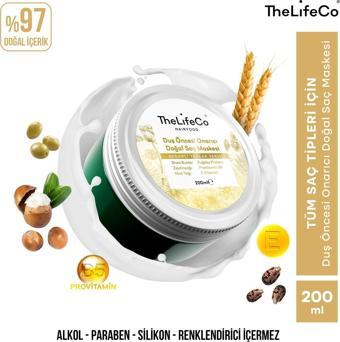 TheLifeCo HairFood Değerli Yağlar Serisi Duş Öncesi Onarıcı Doğal Saç Maskesi 200ml