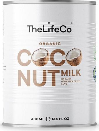 TheLifeCo Organik Hindistan Cevizi Sütü 400 ml