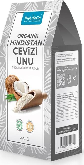 TheLifeCo Organik Hindistan Cevizi Unu 350 g