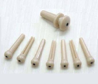 Planet Waves PWPS12 Ivory with Ebony Dot Köprü pin seti