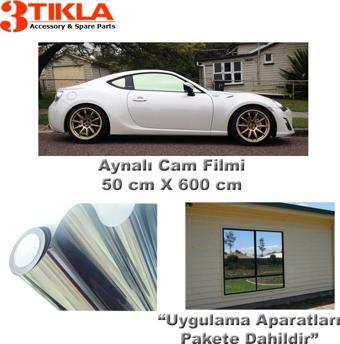 3 Tıkla Oto/Ev Cam Filmi 50cmx600cm Aynalı